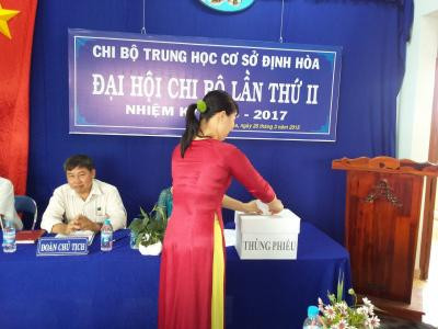 Đại hội chi bộ nhiệm kỳ 2015-2017