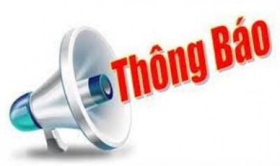 Thông báo lịch tập trung học sinh