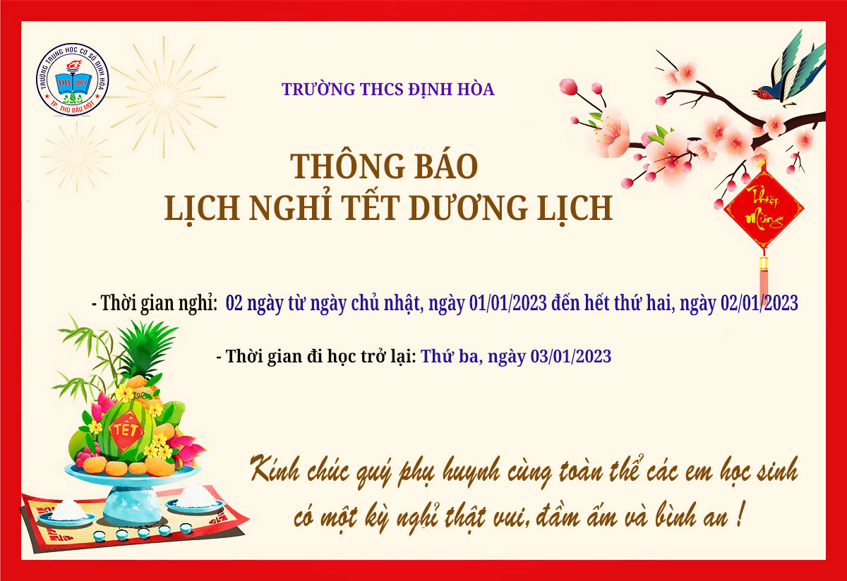 LICH NGHI TET